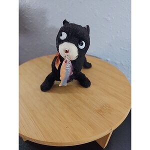 Vtg  Nomura Walkin Hungry Cub Bear With Fish In His Mouth RareWind-up Toy  Japan